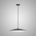 M8106 Slim LED Pendant 25cm Round 16W LED Black