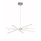 M5911 Star LED Pendant 100cm Round 60W Dimmable Silver/Frosted Acrylic/Polished Chrome