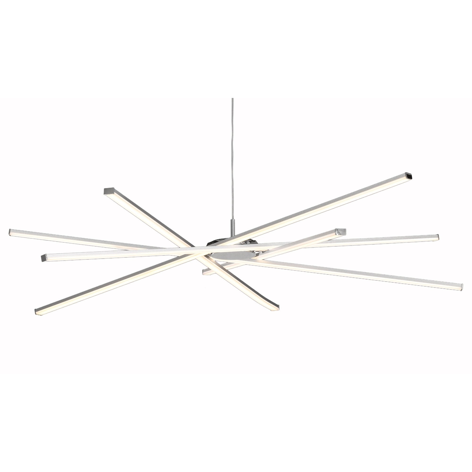 M5911 Star LED Pendant 100cm Round 60W Dimmable Silver/Frosted Acrylic/Polished Chrome