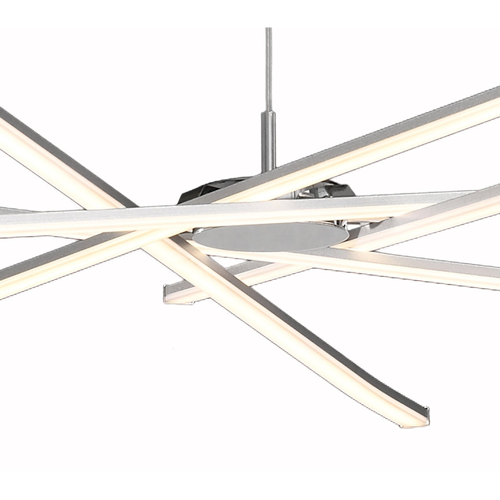 M5911 Star LED Pendant 100cm Round 60W Dimmable Silver/Frosted Acrylic/Polished Chrome