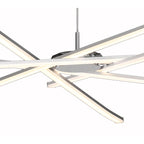 M5911 Star LED Pendant 100cm Round 60W Dimmable Silver/Frosted Acrylic/Polished Chrome