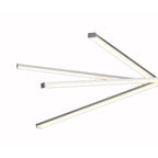 M5911 Star LED Pendant 100cm Round 60W Dimmable Silver/Frosted Acrylic/Polished Chrome