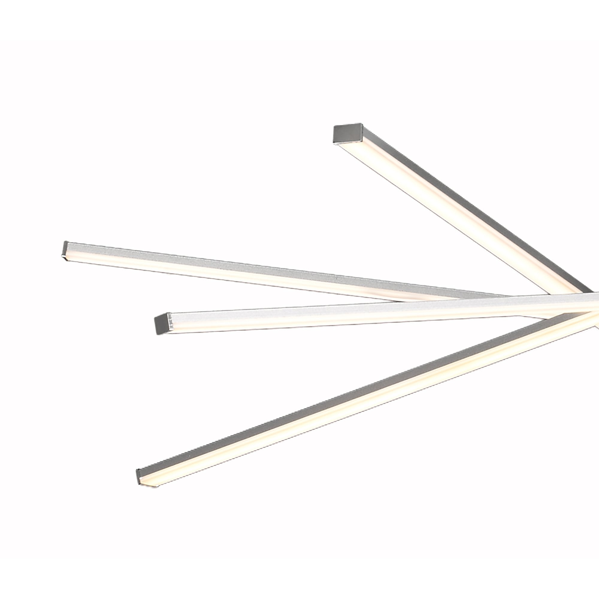 M5911 Star LED Pendant 100cm Round 60W Dimmable Silver/Frosted Acrylic/Polished Chrome