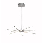 M5913 Star LED Pendant 69cm Round 42W Dimmable Silver/Frosted Acrylic/Polished Chrome