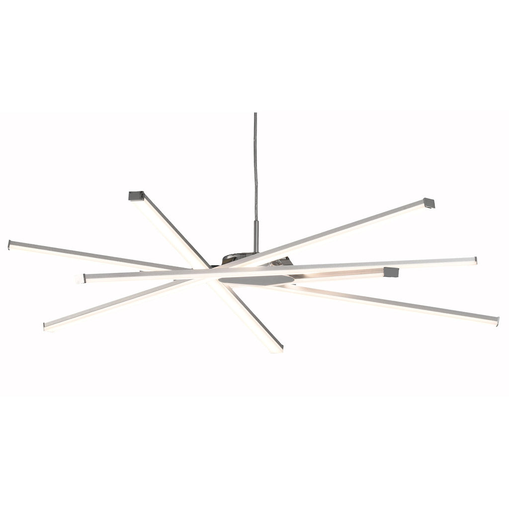 M5913 Star LED Pendant 69cm Round 42W Dimmable Silver/Frosted Acrylic/Polished Chrome