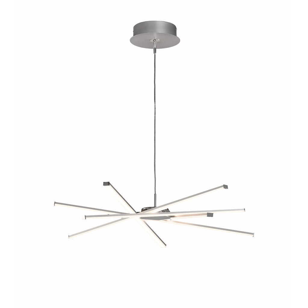 M5915 Star LED Pendant 69cm Round 42W Silver/Frosted Acrylic/Polished Chrome