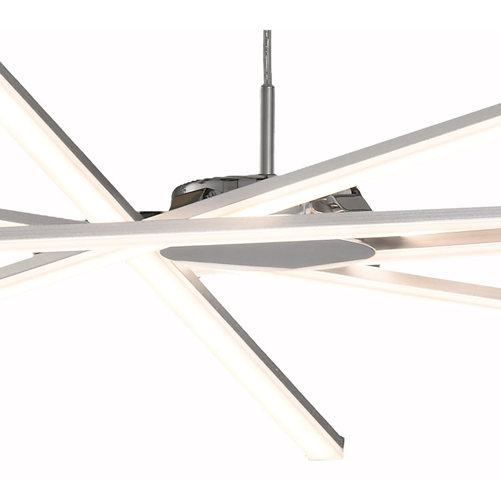 M5915 Star LED Pendant 69cm Round 42W Silver/Frosted Acrylic/Polished Chrome