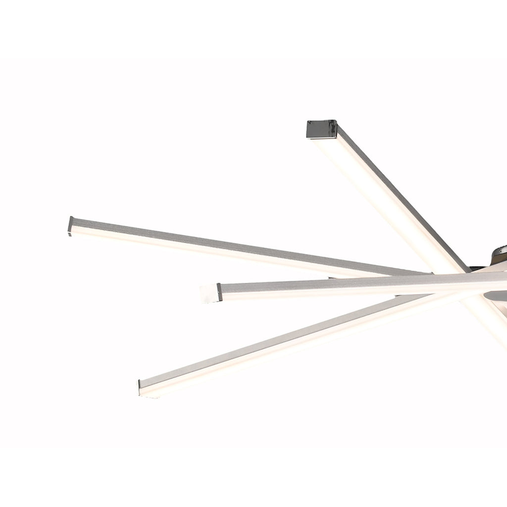 M5915 Star LED Pendant 69cm Round 42W Silver/Frosted Acrylic/Polished Chrome