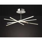 M5918 Star LED Ceiling 70.5cm Round 42W Dimmable Silver/Frosted Acrylic/Polished Chrome