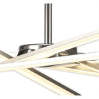 M5918 Star LED Ceiling 70.5cm Round 42W Dimmable Silver/Frosted Acrylic/Polished Chrome