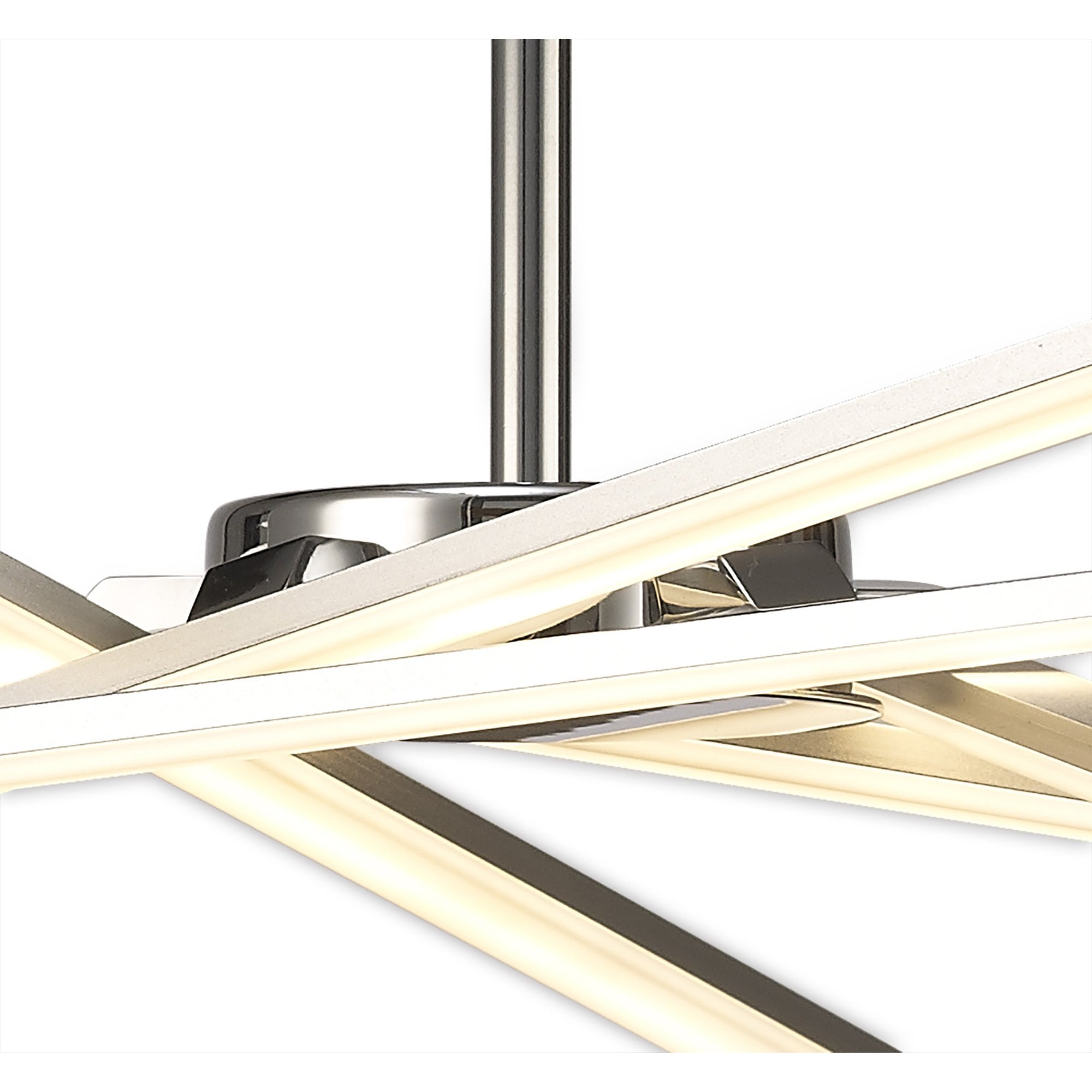 M5918 Star LED Ceiling 70.5cm Round 42W Dimmable Silver/Frosted Acrylic/Polished Chrome
