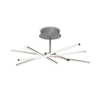 M5918 Star LED Ceiling 70.5cm Round 42W Dimmable Silver/Frosted Acrylic/Polished Chrome