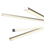 M5918 Star LED Ceiling 70.5cm Round 42W Dimmable Silver/Frosted Acrylic/Polished Chrome