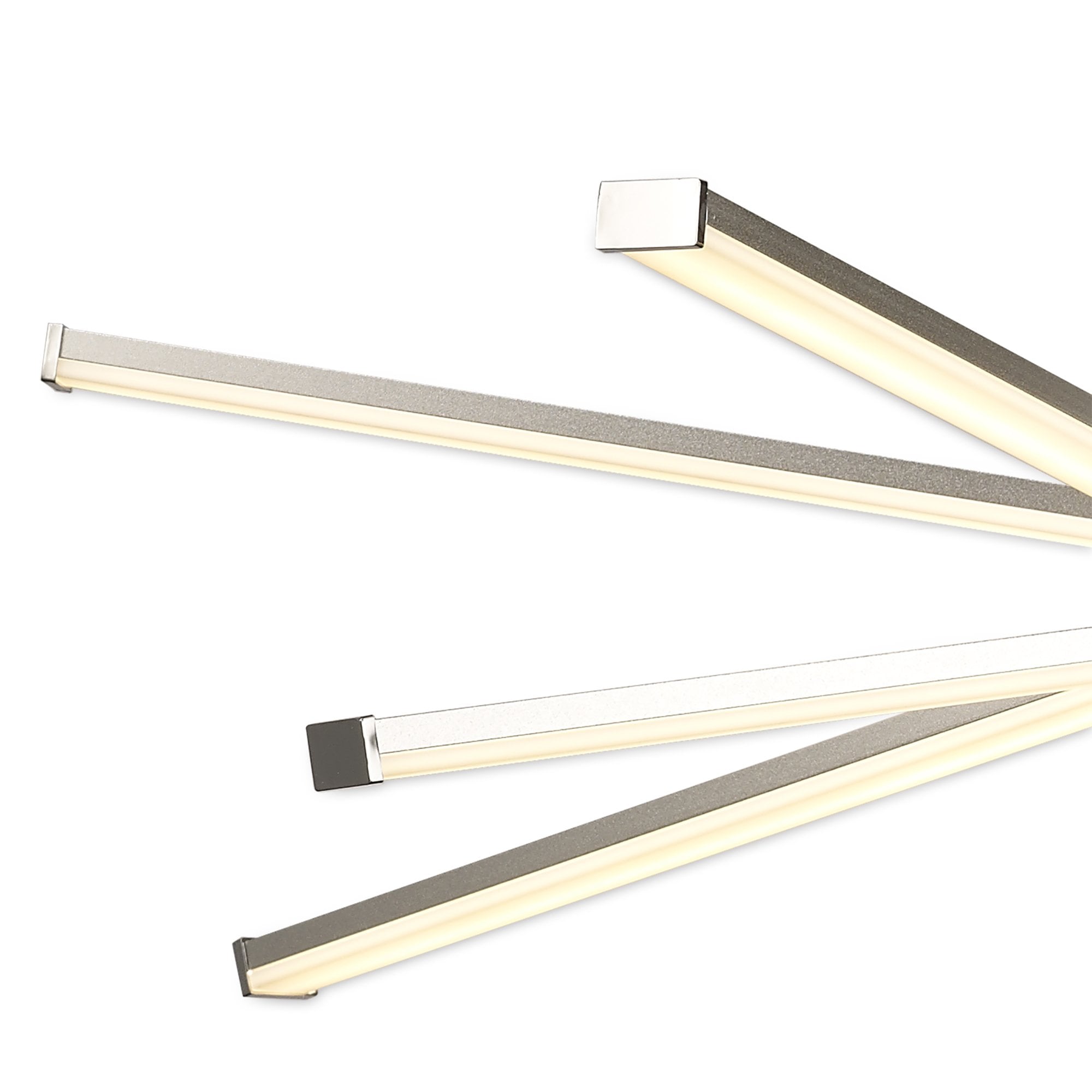 M5918 Star LED Ceiling 70.5cm Round 42W Dimmable Silver/Frosted Acrylic/Polished Chrome
