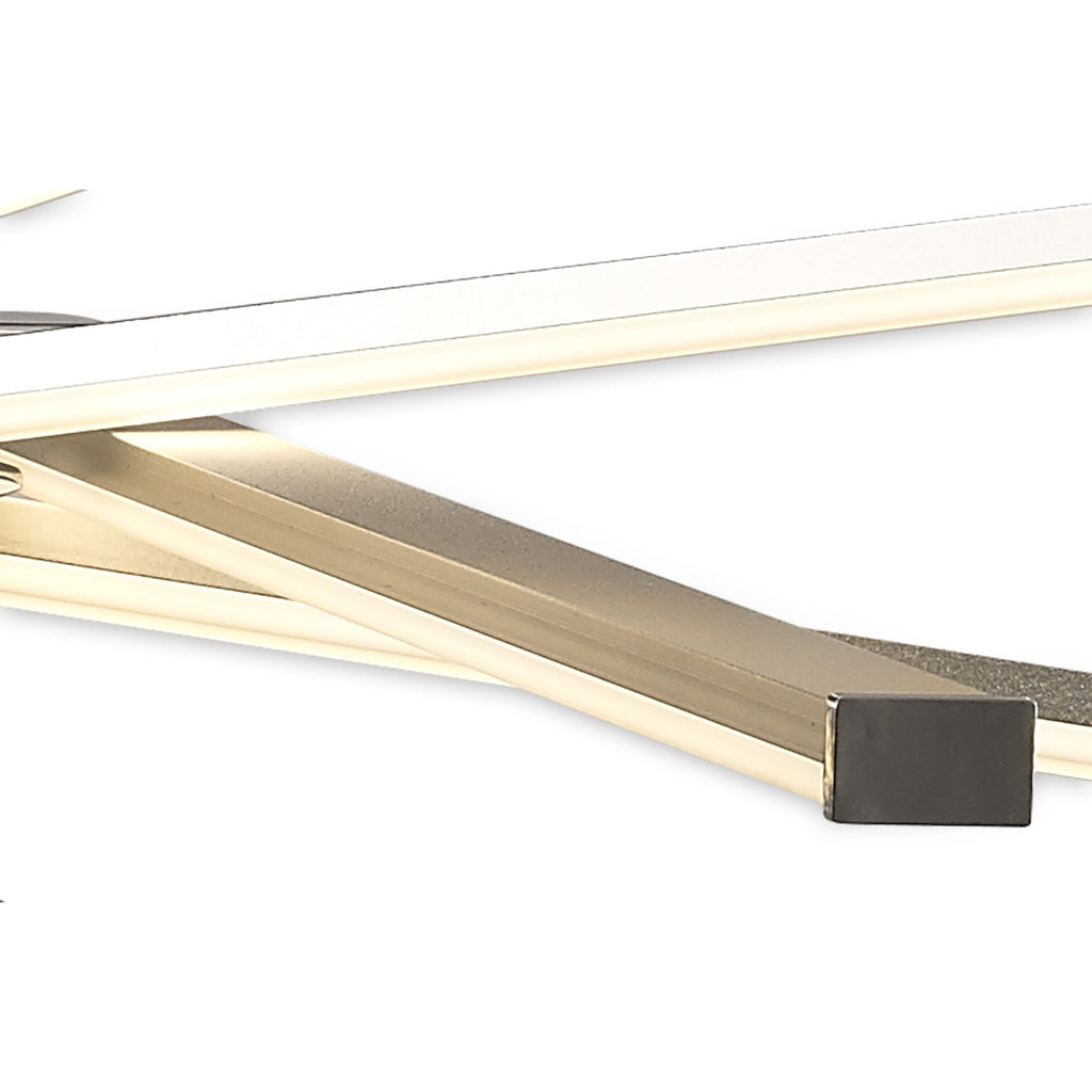 M5918 Star LED Ceiling 70.5cm Round 42W Dimmable Silver/Frosted Acrylic/Polished Chrome