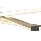 M5918 Star LED Ceiling 70.5cm Round 42W Dimmable Silver/Frosted Acrylic/Polished Chrome