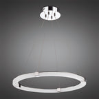 M8169/1 Taccía Pendant 28W LED Round Polished Chrome/Frosted Acrylic