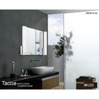 M8169/1 Taccía Pendant 28W LED Round Polished Chrome/Frosted Acrylic