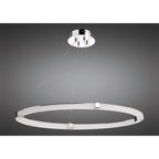 M8171/1 Taccía Pendant 28W LED Oval Polished Chrome/Frosted Acrylic