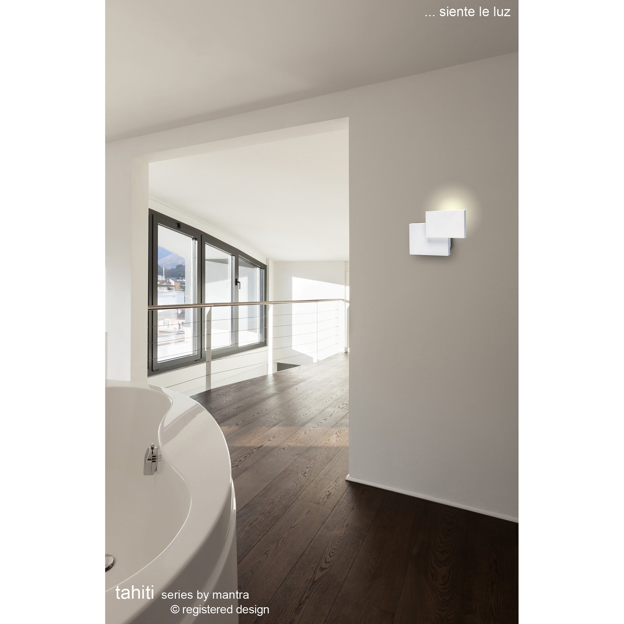 MC0142 Tahiti Wall Light Circles 5W LED Matt White