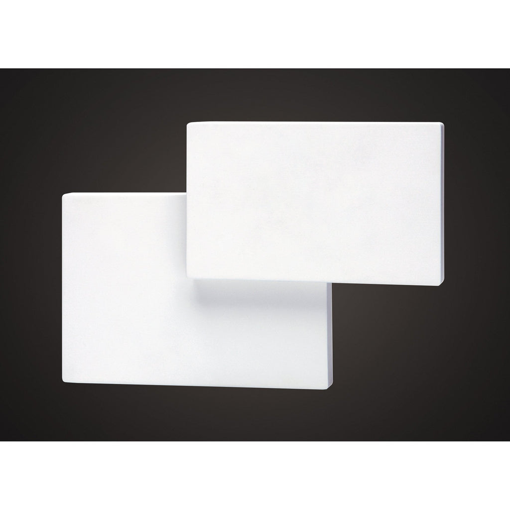 MC0143 Tahiti Wall Light Rectangles 5W LED Matt White