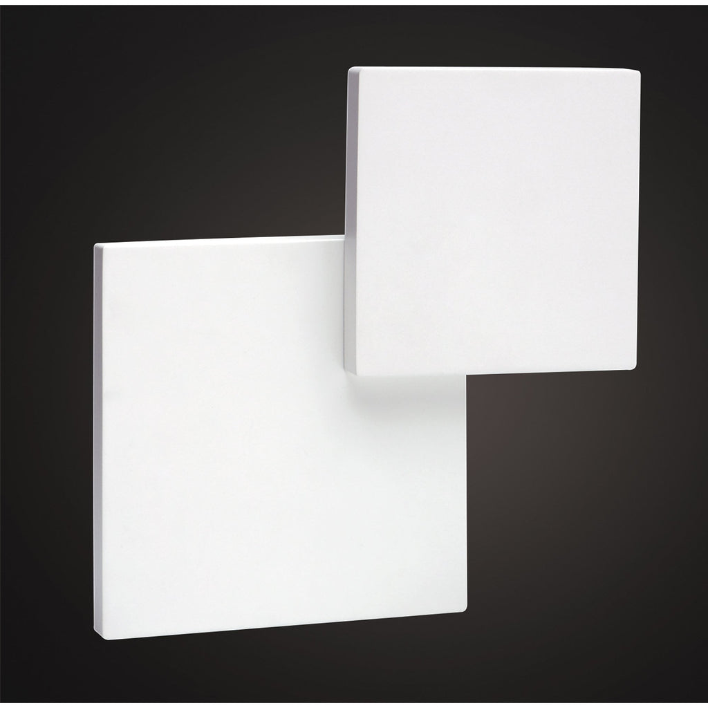 MC0141 Tahiti Wall Light Squares 5W LED Matt White