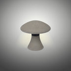 M7105 Taos Outdoor Small Mushroom Bollard 6.5W LED Dark Grey Cement