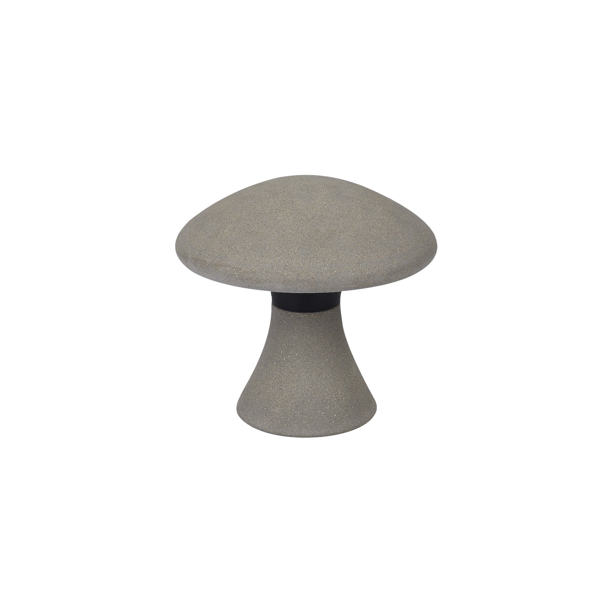 Taos Outdoor Small Mushroom Bollard 6.5W LED Dark Grey Cement