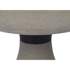 M7105 Taos Outdoor Small Mushroom Bollard 6.5W LED Dark Grey Cement
