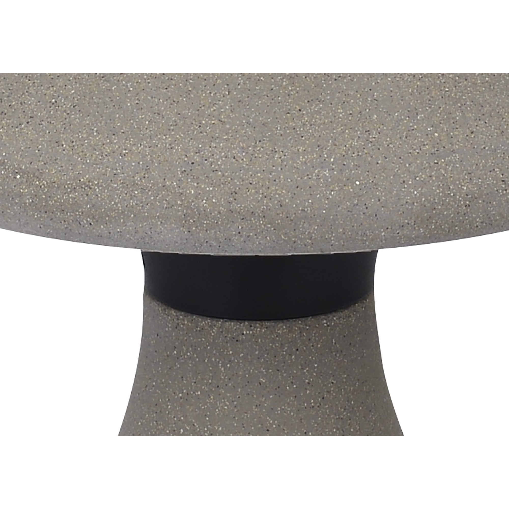 Taos Outdoor Small Mushroom Bollard 6.5W LED Dark Grey Cement