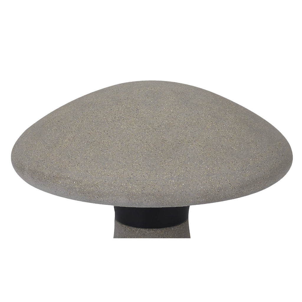 M7105 Taos Outdoor Small Mushroom Bollard 6.5W LED Dark Grey Cement