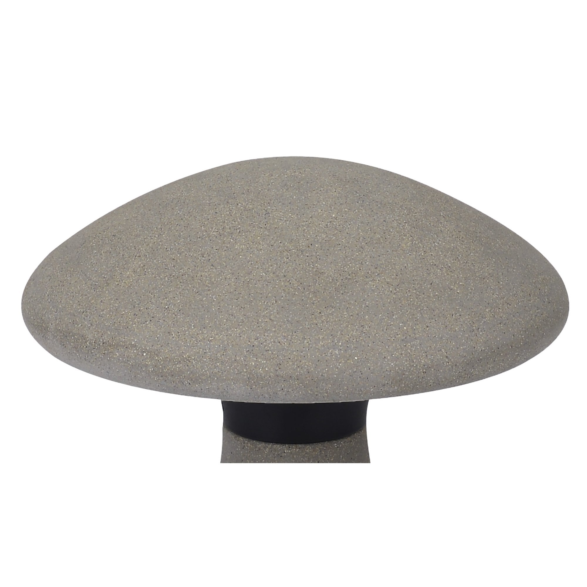 Taos Outdoor Small Mushroom Bollard 6.5W LED Dark Grey Cement