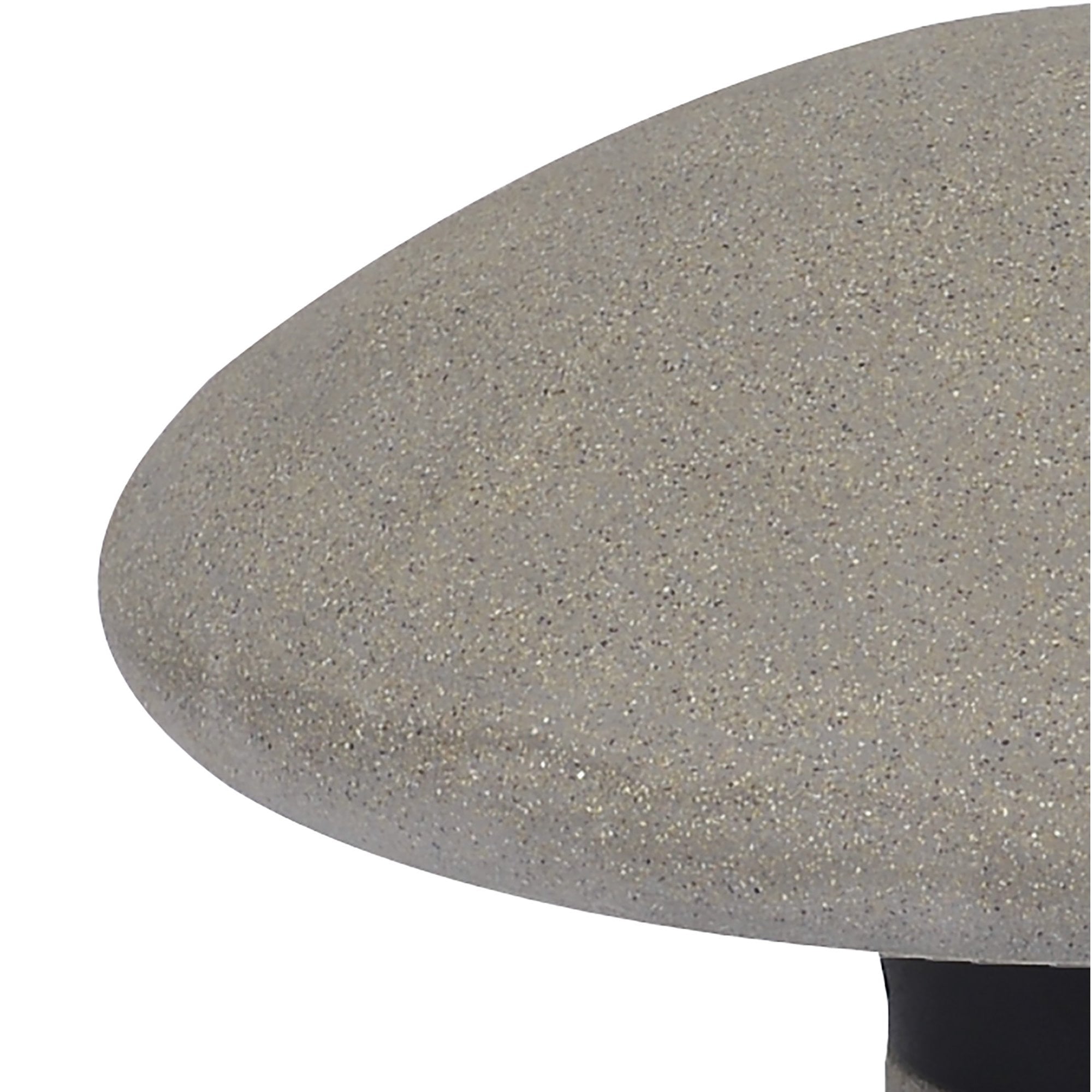 Taos Outdoor Small Mushroom Bollard 6.5W LED Dark Grey Cement