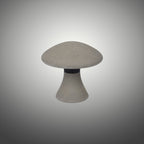 M7105 Taos Outdoor Small Mushroom Bollard 6.5W LED Dark Grey Cement