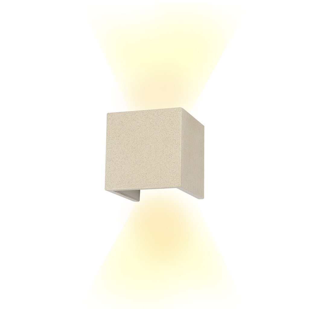 M7109 Taos Outdoor Wall Lamp 12W LED White Cement