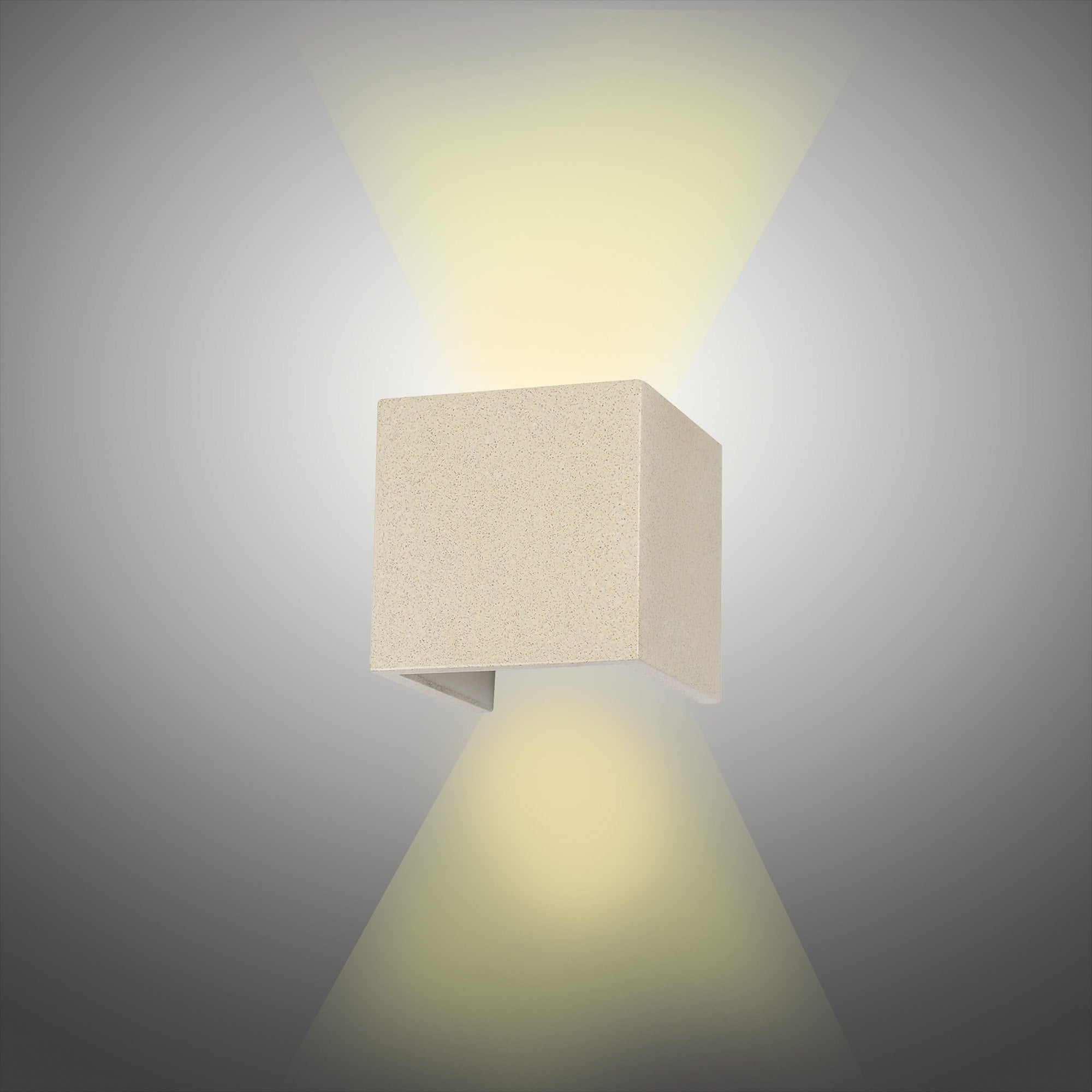 M7109 Taos Outdoor Wall Lamp 12W LED White Cement