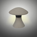 M7106 Taos Outdoor Large Mushroom Bollard 12W LED Dark Grey Cement