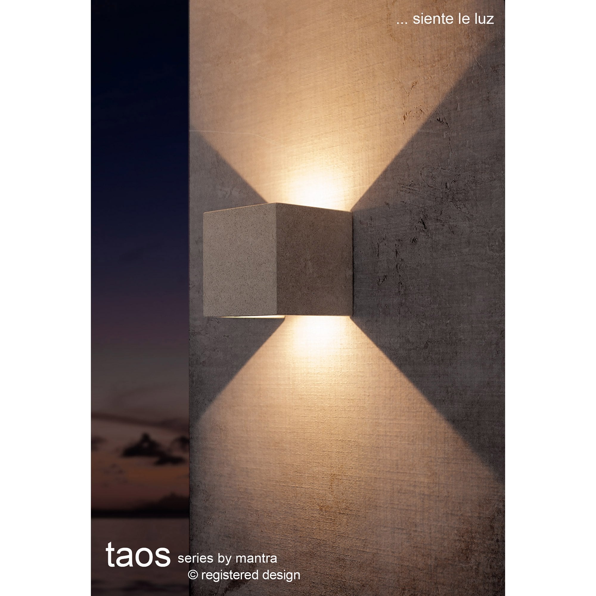 M7 Taos Outdoor Large Mushroom Bollard 12W LED Dark Grey Cement