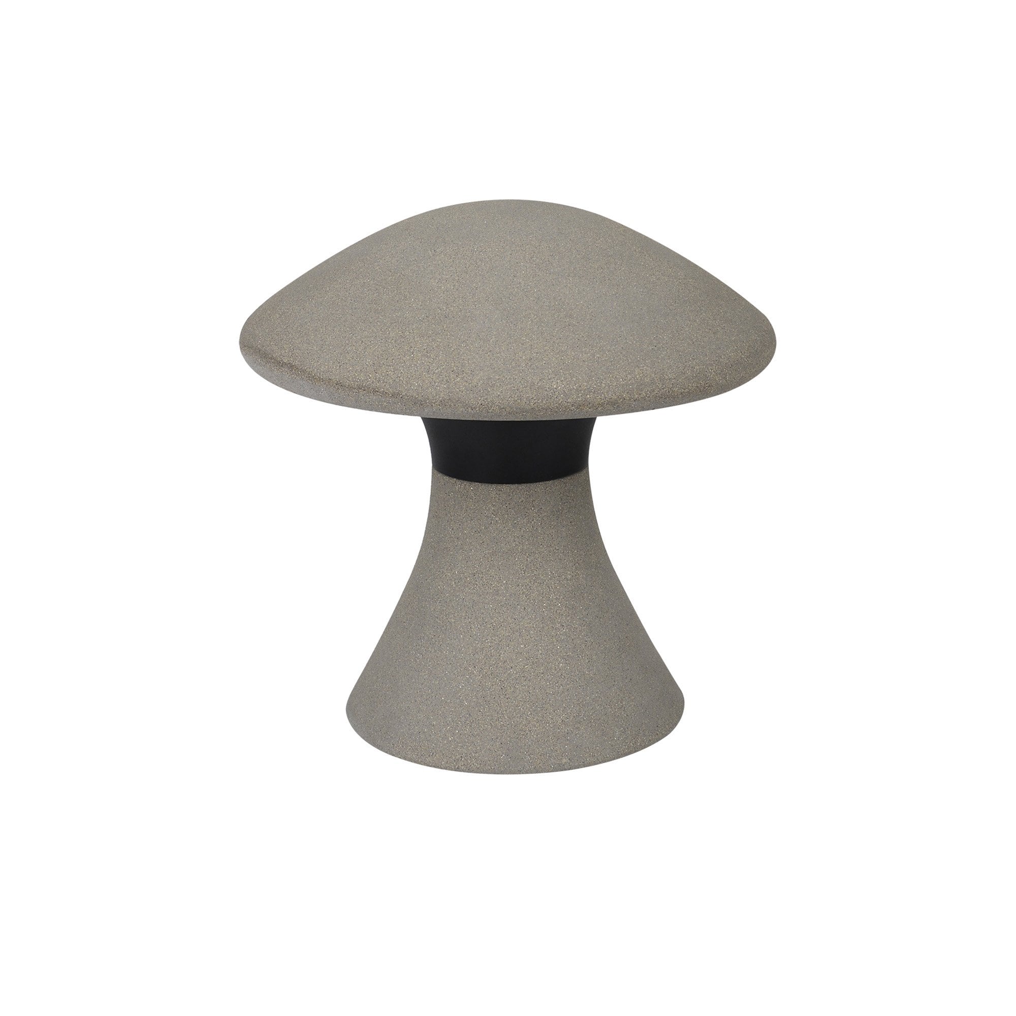 M7 Taos Outdoor Large Mushroom Bollard 12W LED Dark Grey Cement