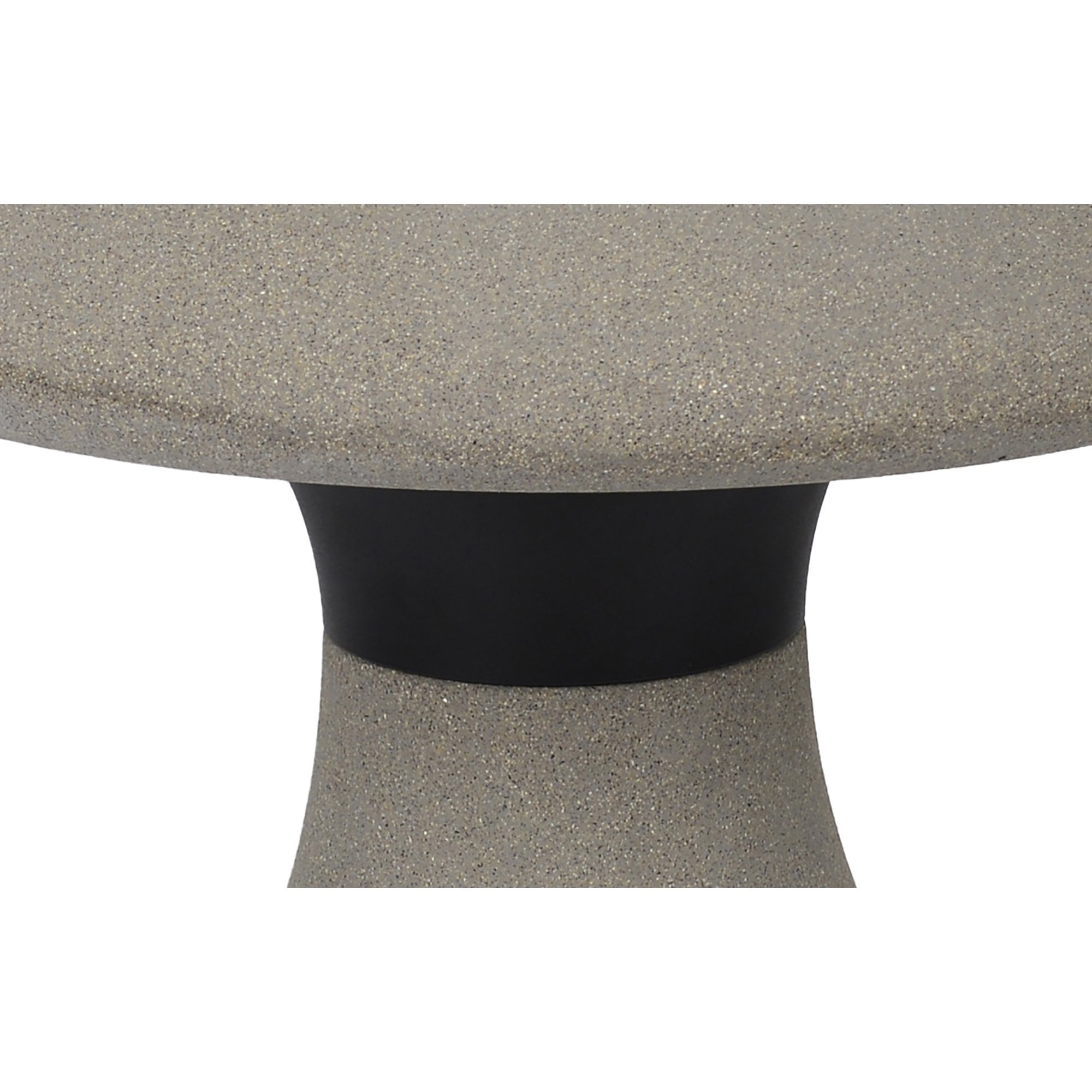 M7 Taos Outdoor Large Mushroom Bollard 12W LED Dark Grey Cement