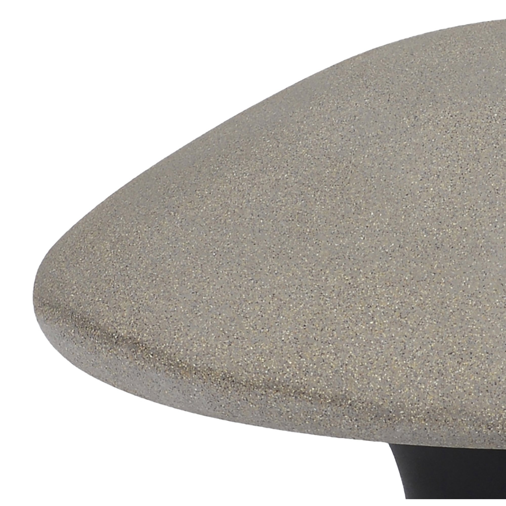 M7 Taos Outdoor Large Mushroom Bollard 12W LED Dark Grey Cement