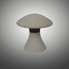 M7106 Taos Outdoor Large Mushroom Bollard 12W LED Dark Grey Cement