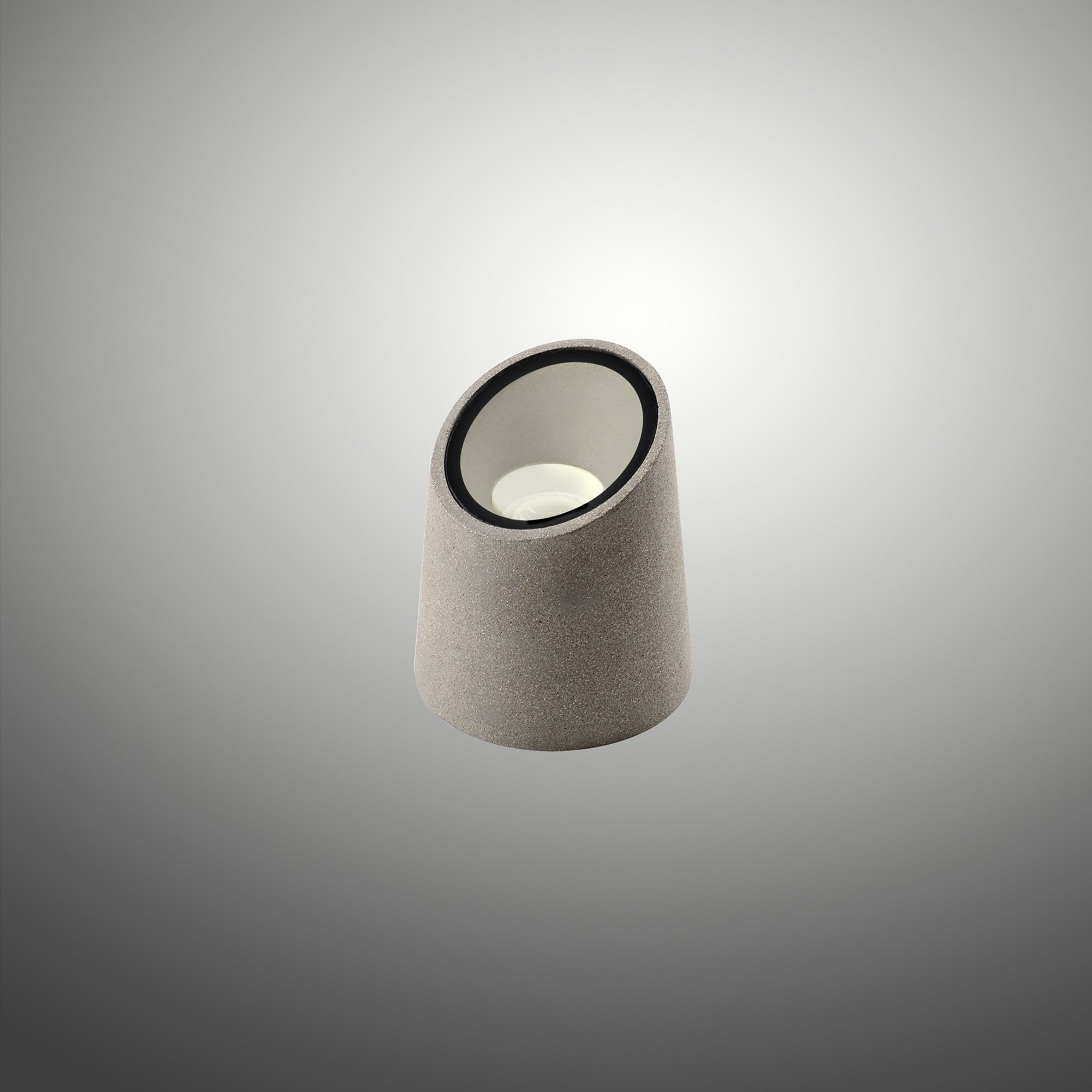 Taos Outdoor Ground  Light 1 Light Dark Grey Cement