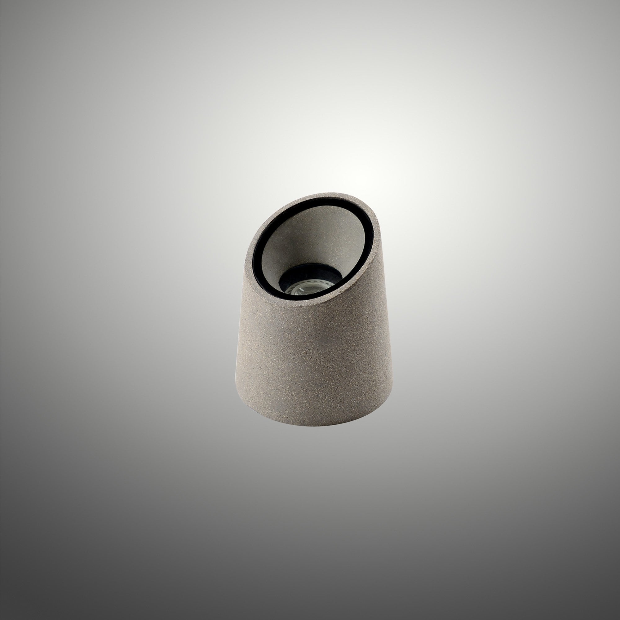 Taos Outdoor Ground  Light 1 Light Dark Grey Cement