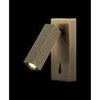 M6072 Tarifa Wall/Reading Light Adjustable 3W LED Switched Antique Brass