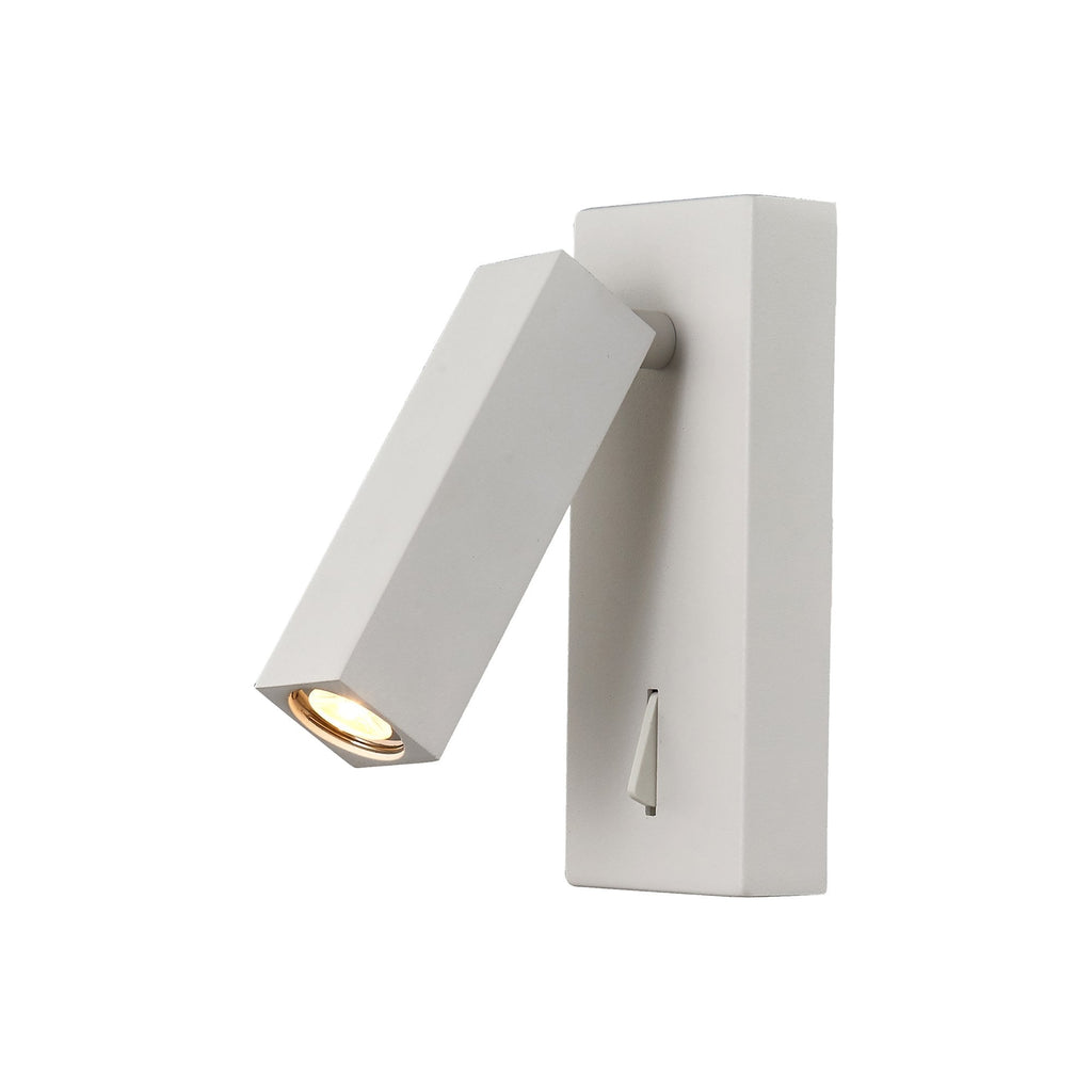 M6070 Tarifa Wall/Reading Light Adjustable 3W LED Switched White