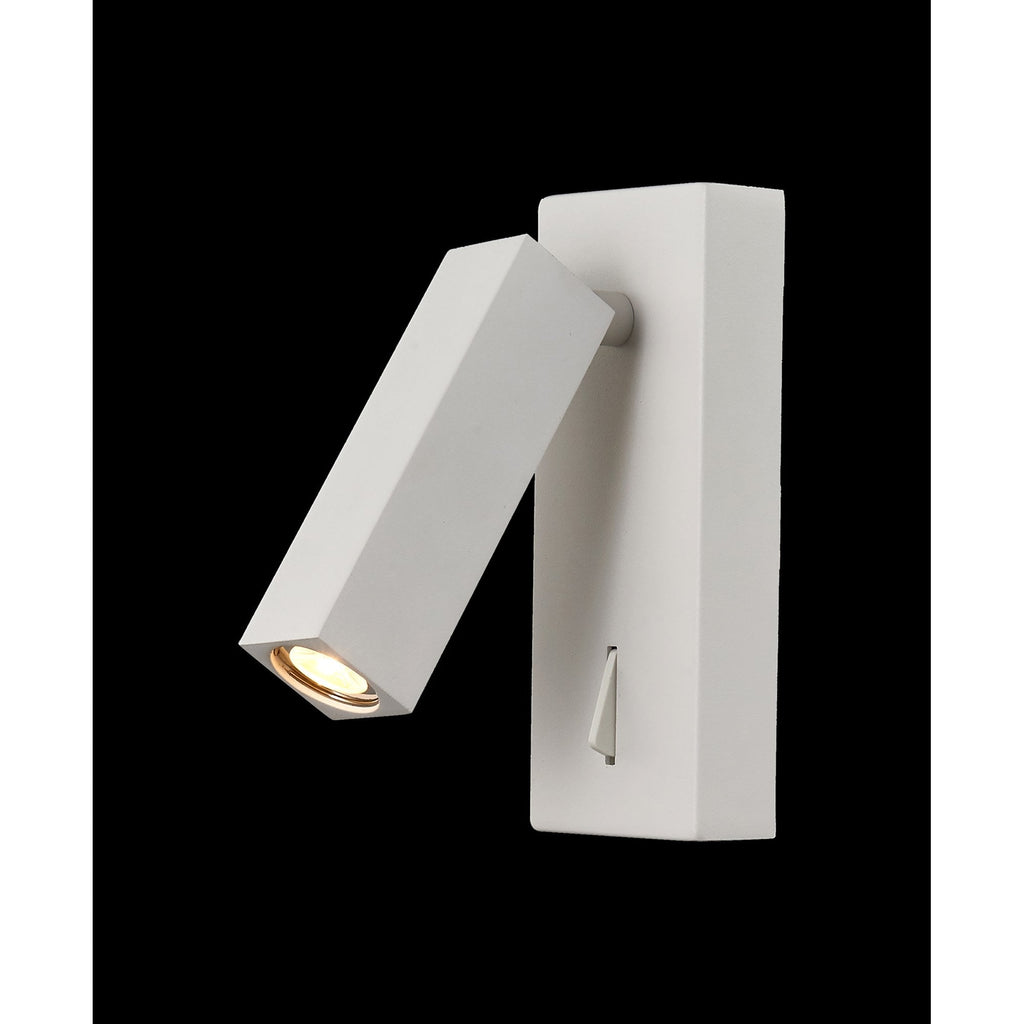 M6070 Tarifa Wall/Reading Light Adjustable 3W LED Switched White