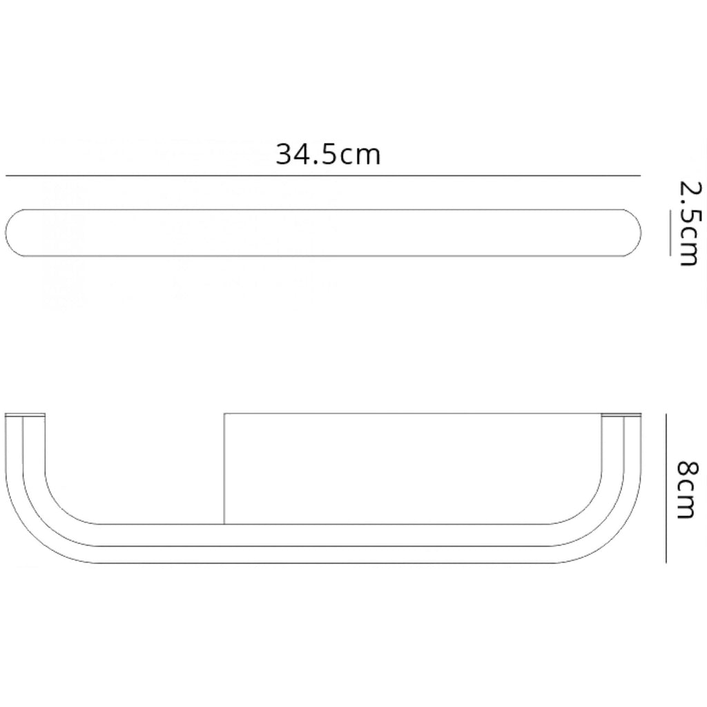 M6870 Tenerife Wall Lamp Shelf USB Socket 8W LED White