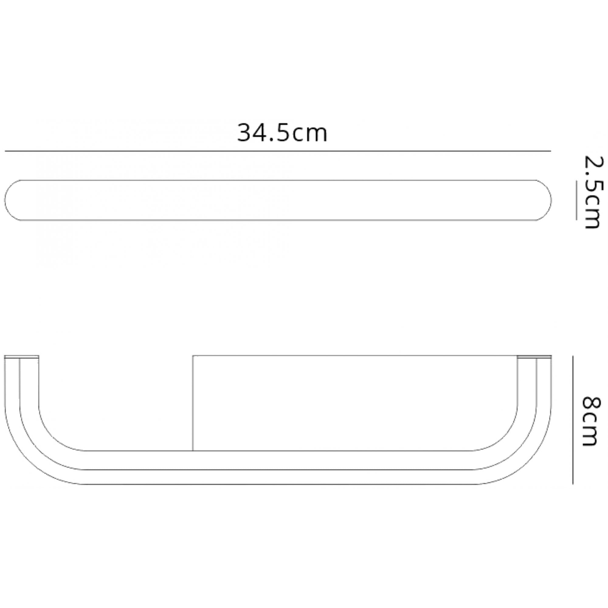 M6870 Tenerife Wall Lamp Shelf USB Socket 8W LED White