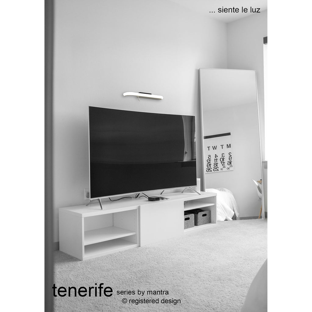 M6871 Tenerife Wall Lamp Shelf USB Socket 8W LED White